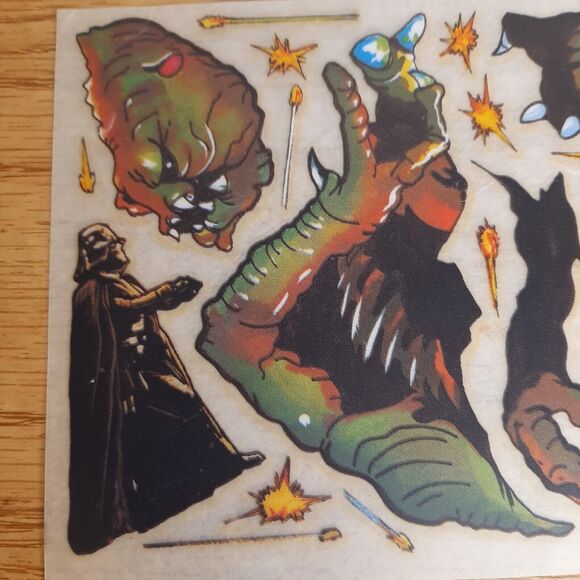 1983 APC STAR WARS Rub On Transfer Sheet 2156-6 vtg Darth Vader Lucasfilm - Picture 4 of 4